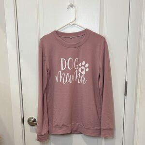 Dog Mama Pink Sweatshirt